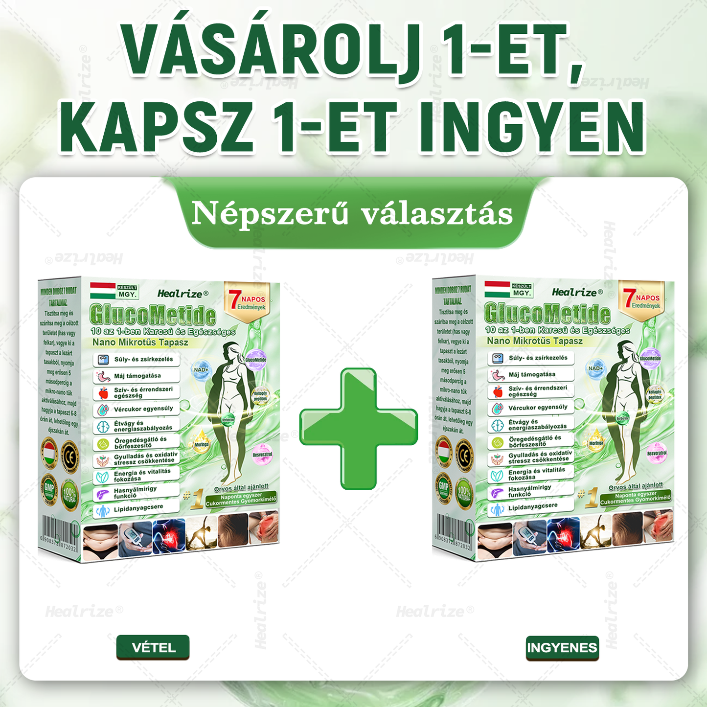 Healrize® 𝗠𝗼𝗿𝗶𝗻𝗴𝗮 × 𝗕𝗲𝗿𝗯𝗲𝗿𝗶𝗻𝗲 × 𝗔𝗠𝗣𝗞 𝟭𝟬-𝗶𝗻-𝟭 𝗠𝗲𝘁𝗮𝗯𝗼𝗹𝗶𝗰 𝗦𝘂𝗽𝗽𝗼𝗿𝘁 𝗡𝗮𝗻𝗼 𝗠𝗶𝗰𝗿𝗼𝗻𝗲𝗲𝗱𝗹𝗲 𝗣𝗮𝘁𝗰𝗵 🇭🇺 (𝐍𝐚𝐩𝐨𝐧𝐭𝐚 𝐜𝐬𝐚𝐤 𝐞𝐠𝐲𝐬𝐳𝐞𝐫, 𝐥𝐚́𝐭𝐡𝐚𝐭𝐨́ 𝐯𝐚́𝐥𝐭𝐨𝐳𝐚́𝐬𝐨𝐤 𝐦𝐚́𝐫 𝟕 𝐧𝐚𝐩 𝐚𝐥𝐚𝐭𝐭)  ✅ 𝐄𝐥𝐡𝐢́𝐳𝐚́𝐬𝐫𝐚,  𝐜𝐮𝐤𝐨𝐫𝐛𝐞𝐭𝐞𝐠𝐬𝐞́𝐠𝐫𝐞, 𝐚𝐥𝐯𝐚́𝐬𝐢 𝐚𝐩𝐧𝐨𝐞́𝐫𝐚, 𝐢́𝐳𝐮̈𝐥𝐞𝐭𝐢 𝐩𝐫𝐨𝐛𝐥𝐞́𝐦𝐚́𝐤𝐫𝐚 𝐞́𝐬 𝐦𝐞́𝐠 𝐬𝐨𝐤 𝐦𝐚́𝐬𝐫𝐚 🔥