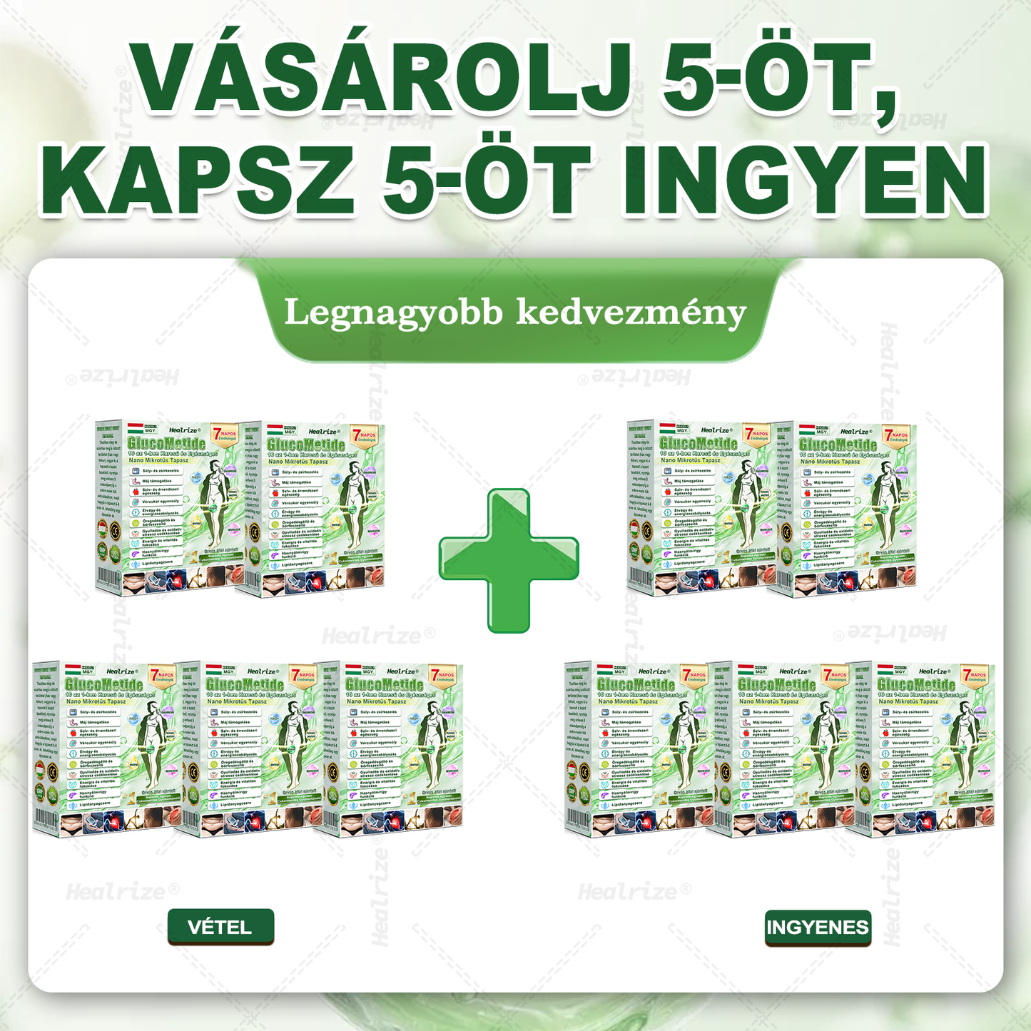 Healrize® 𝗠𝗼𝗿𝗶𝗻𝗴𝗮 × 𝗕𝗲𝗿𝗯𝗲𝗿𝗶𝗻𝗲 × 𝗔𝗠𝗣𝗞 𝟭𝟬-𝗶𝗻-𝟭 𝗠𝗲𝘁𝗮𝗯𝗼𝗹𝗶𝗰 𝗦𝘂𝗽𝗽𝗼𝗿𝘁 𝗡𝗮𝗻𝗼 𝗠𝗶𝗰𝗿𝗼𝗻𝗲𝗲𝗱𝗹𝗲 𝗣𝗮𝘁𝗰𝗵 🇭🇺 (𝐍𝐚𝐩𝐨𝐧𝐭𝐚 𝐜𝐬𝐚𝐤 𝐞𝐠𝐲𝐬𝐳𝐞𝐫, 𝐥𝐚́𝐭𝐡𝐚𝐭𝐨́ 𝐯𝐚́𝐥𝐭𝐨𝐳𝐚́𝐬𝐨𝐤 𝐦𝐚́𝐫 𝟕 𝐧𝐚𝐩 𝐚𝐥𝐚𝐭𝐭)  ✅ 𝐄𝐥𝐡𝐢́𝐳𝐚́𝐬𝐫𝐚,  𝐜𝐮𝐤𝐨𝐫𝐛𝐞𝐭𝐞𝐠𝐬𝐞́𝐠𝐫𝐞, 𝐚𝐥𝐯𝐚́𝐬𝐢 𝐚𝐩𝐧𝐨𝐞́𝐫𝐚, 𝐢́𝐳𝐮̈𝐥𝐞𝐭𝐢 𝐩𝐫𝐨𝐛𝐥𝐞́𝐦𝐚́𝐤𝐫𝐚 𝐞́𝐬 𝐦𝐞́𝐠 𝐬𝐨𝐤 𝐦𝐚́𝐬𝐫𝐚 🔥